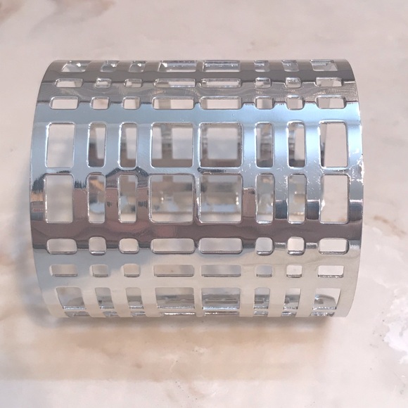 Silver Plated Arm Cuff Bracelet - Picture 1 of 3